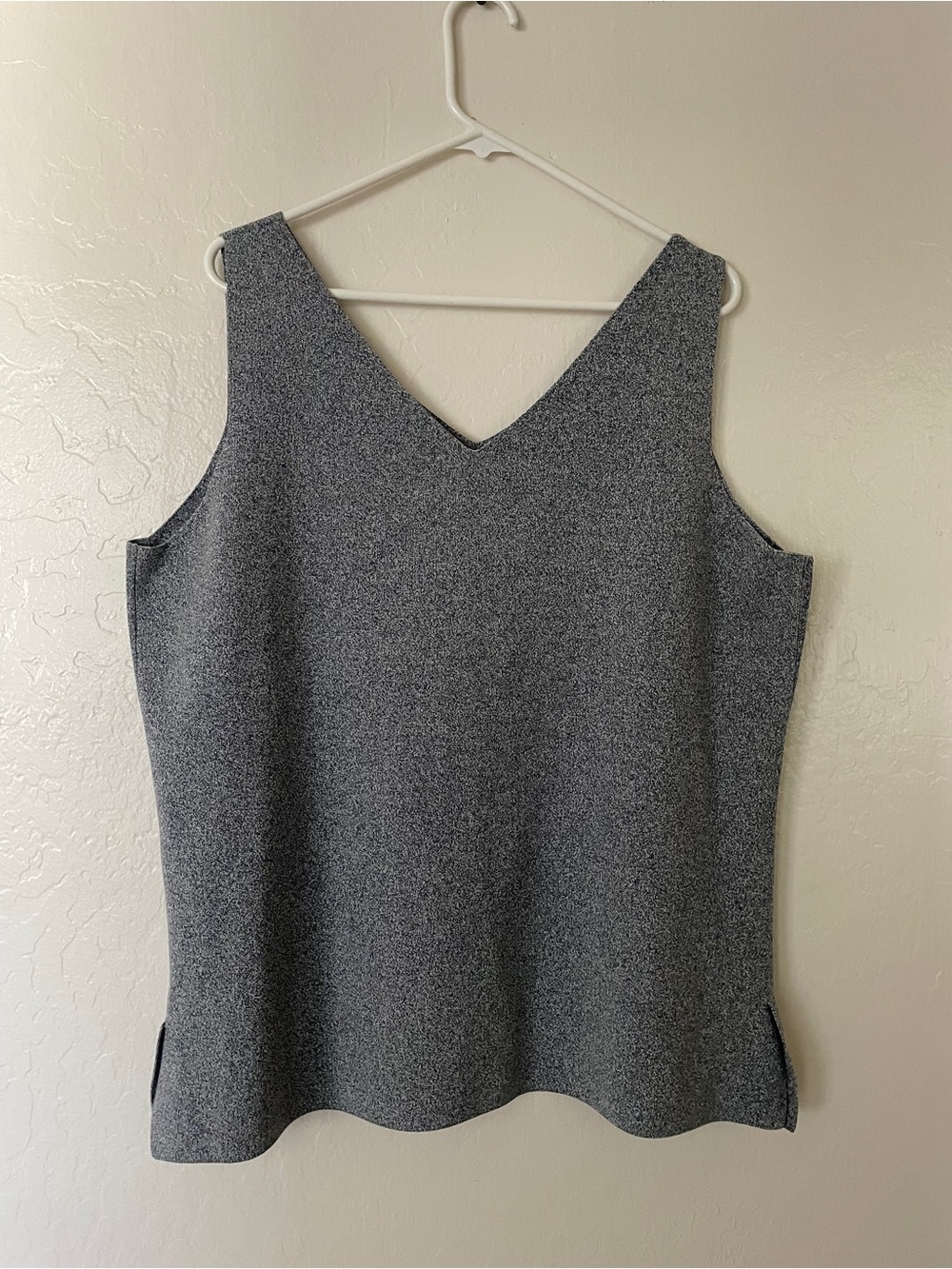 MM Lafleur Charcoal V-Neck Knit Tank